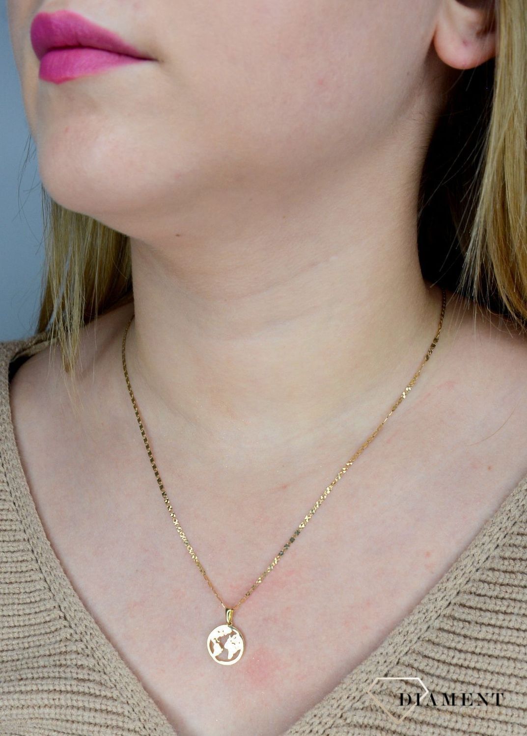 Złoty łańcuszek 585 o szerokości 1,5 mm DIA-LAN-1191-585 1,5mm ✅ Nowoczesny splot łańcuszka o bardzo eleganckim i modnym wyglądzie. ✅.jpg